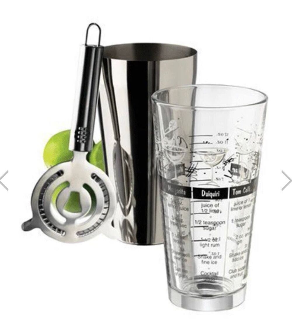 LIBBEY SHAKER GLASS SET (SET OF 3) Glassware Bar Mixology Mixed Drinks
